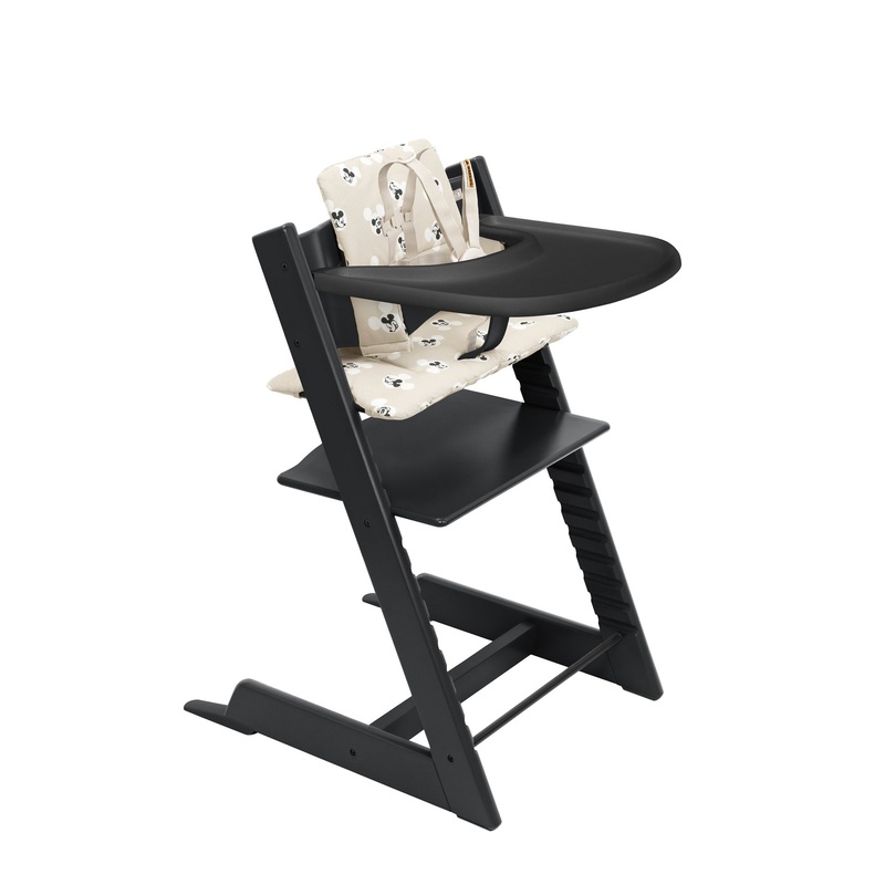 Stokke Tripp Trapp High Chair 2 Set (Black/Mickey Signature)
