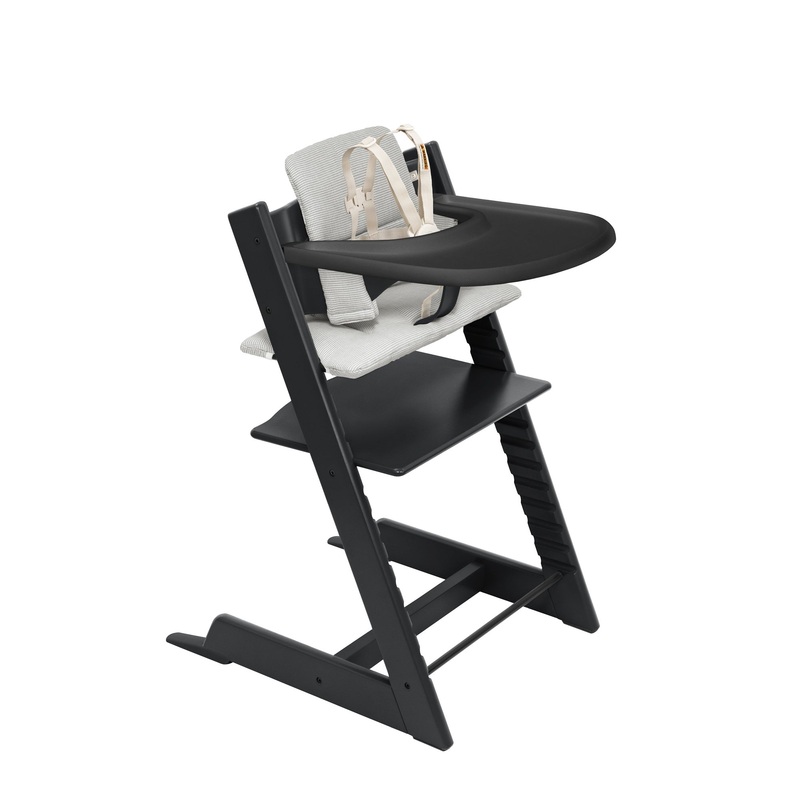 Stokke Tripp Trapp High Chair 2 Set (Black/Nordic Grey)
