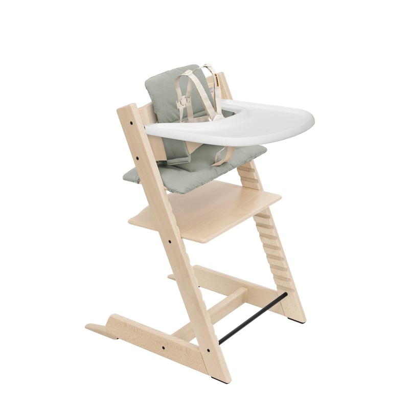 Stokke Tripp Trapp High Chair 2 Set (Natural/Glacier Green)